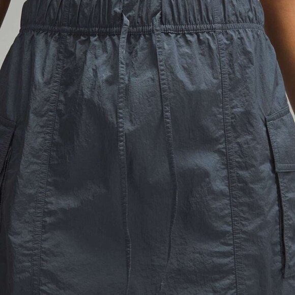 Lululemon Nylon Cargo Mini Skirt High Rise Mini Length Oil Grey Medium - Picture 10 of 13